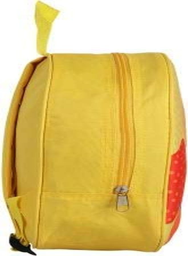 Ineffable Duck 3D Print Kids School Bag/School Backpack for Kids (Yellow) - Image 3